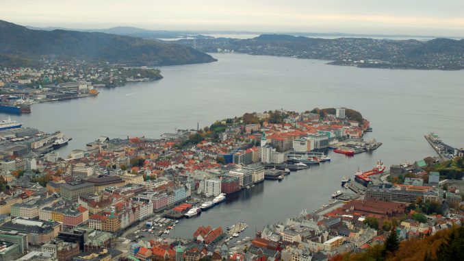 Utsikt fra Fløien. Foto: Pål Stagnes