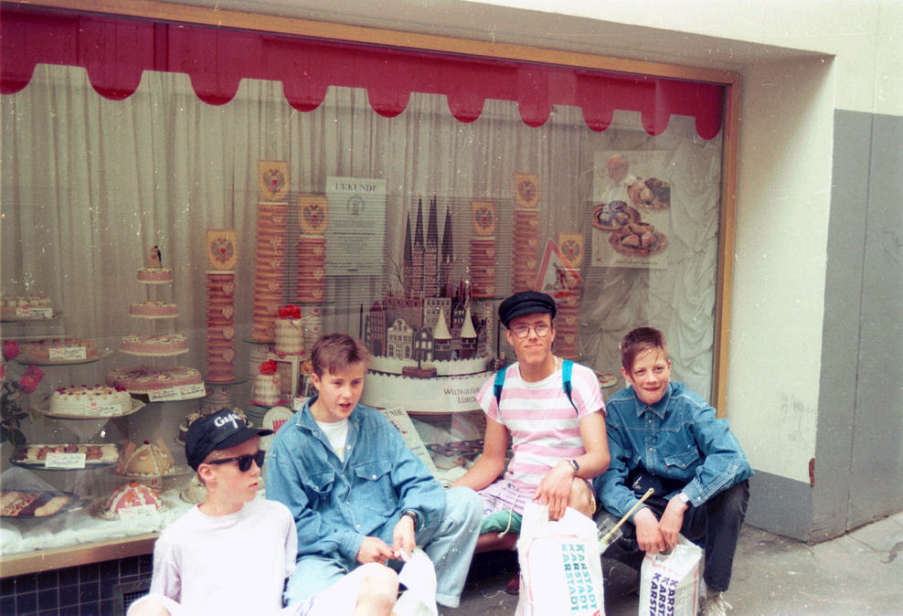 På tur med skolekorpset til Tyskland (1991). Foto: Pål Stagnes